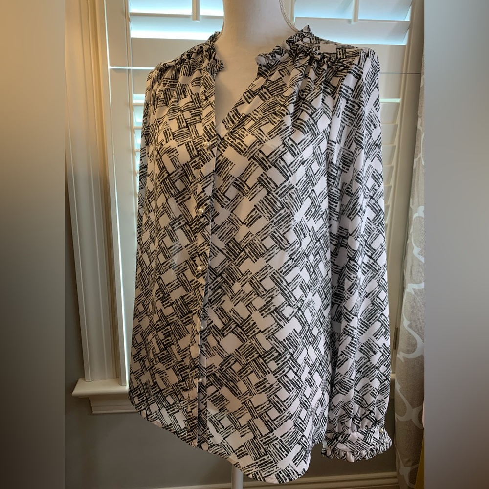 Karl Lagerfeld button down blouse
